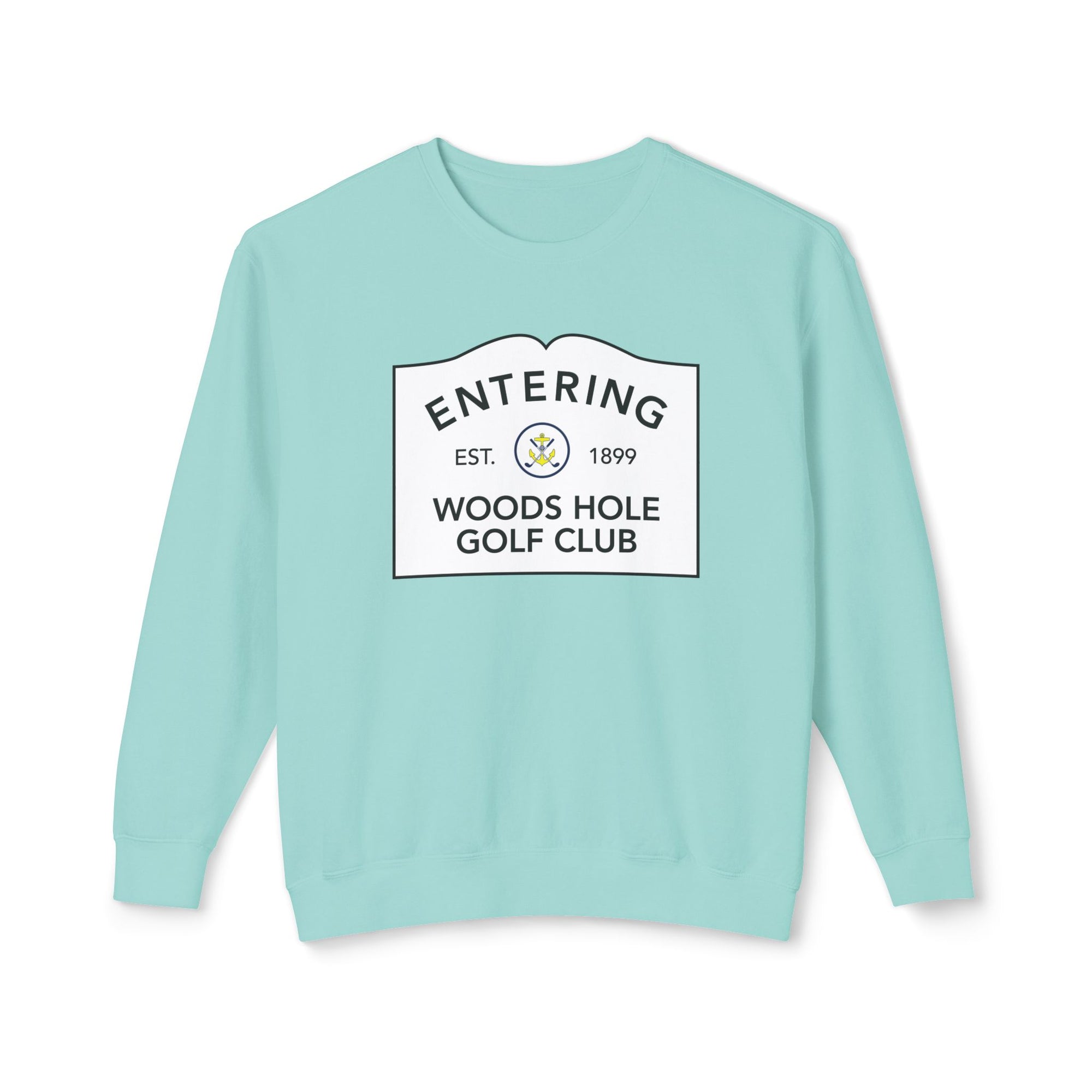 Entering Woods Hole Golf Club Crewneck