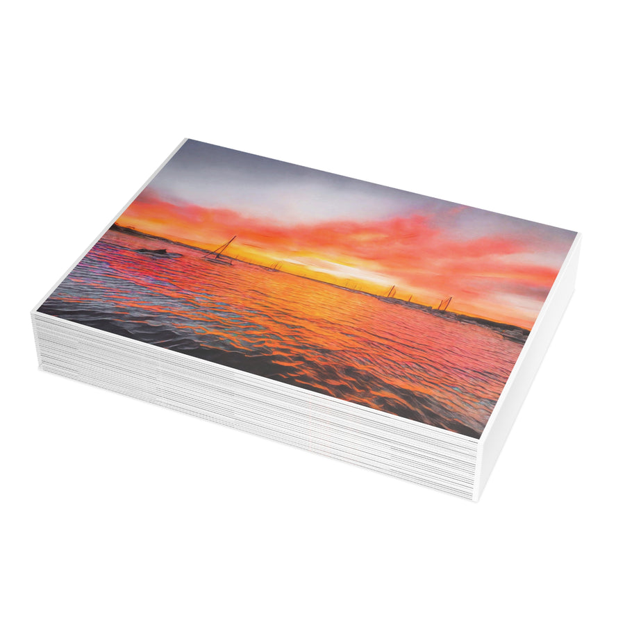 Dinghy Ride to Bassetts Island Greeting Cards