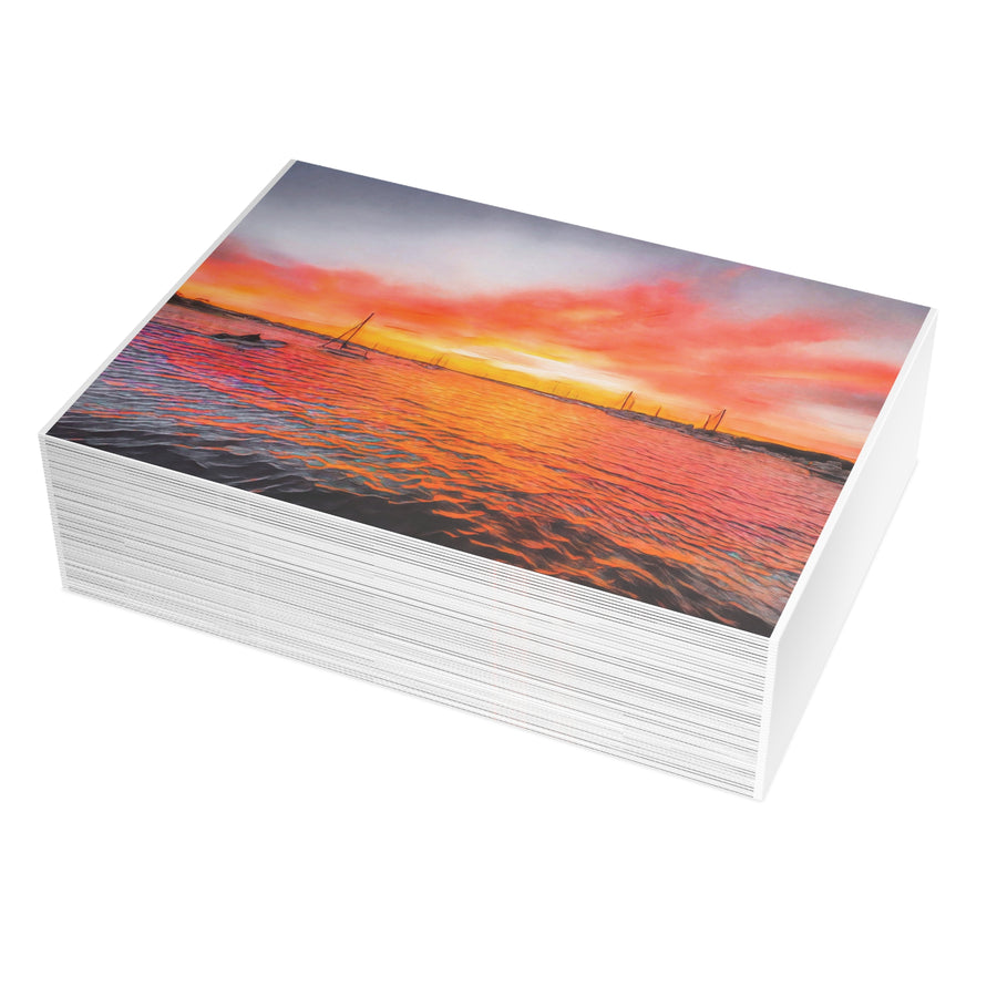 Dinghy Ride to Bassetts Island Greeting Cards
